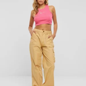karl kani pantalon small signature washed cargo sand