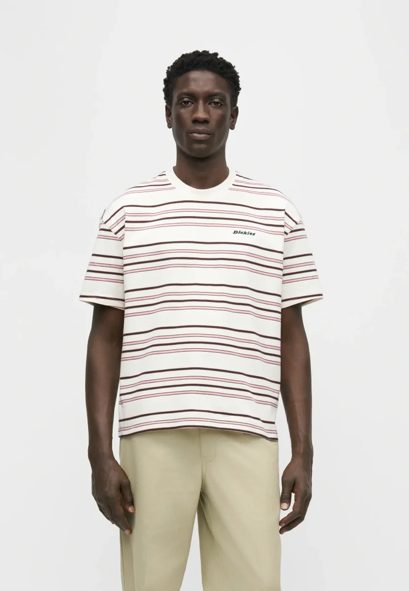 dickies camiseta east liberty stripe egret