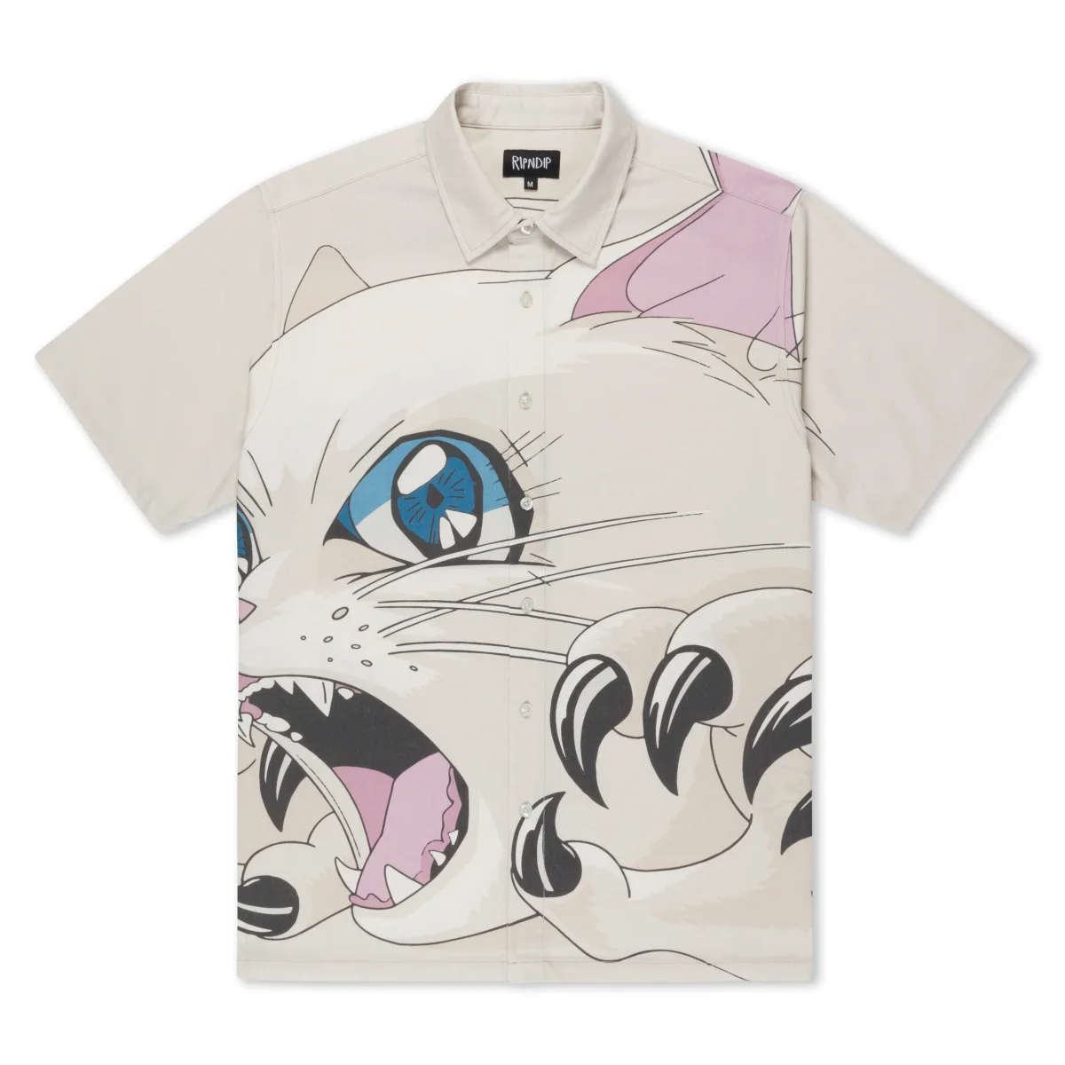 ripndip camisa metal claw button up