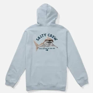 salty crew sudadera lurking fleece blue fog