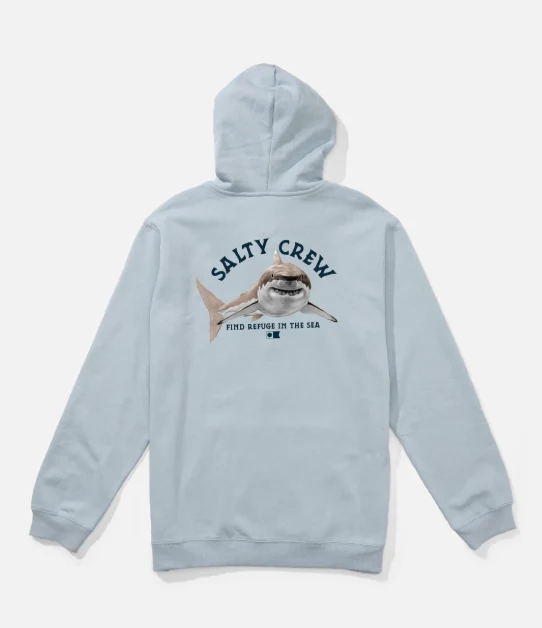 salty crew sudadera lurking fleece blue fog