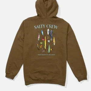 salty crew sudadera lure gear fleece teak