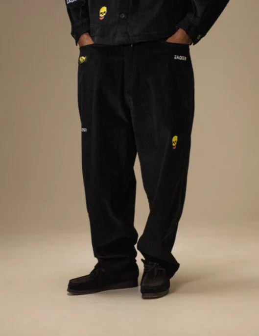 jacker pantalón dead corduroy baggy black