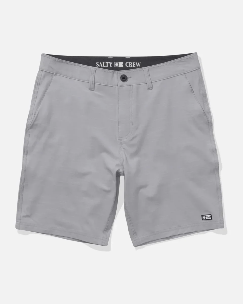 salty crew bermuda drifter 19 slub hybrid light grey
