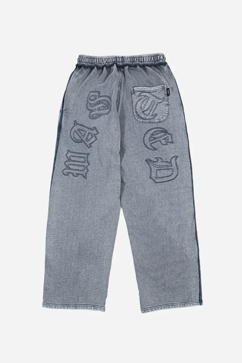 wasted paris pantalon kingdom curve fade jogging navy