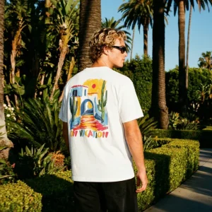 on vacation camiseta mexico white