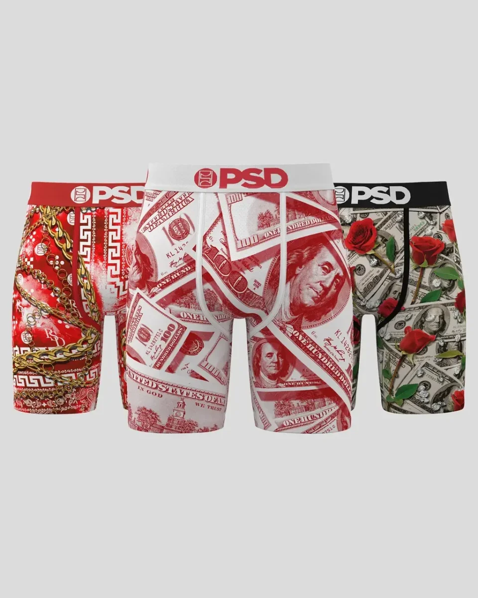 psd boxer red luxury 3pack