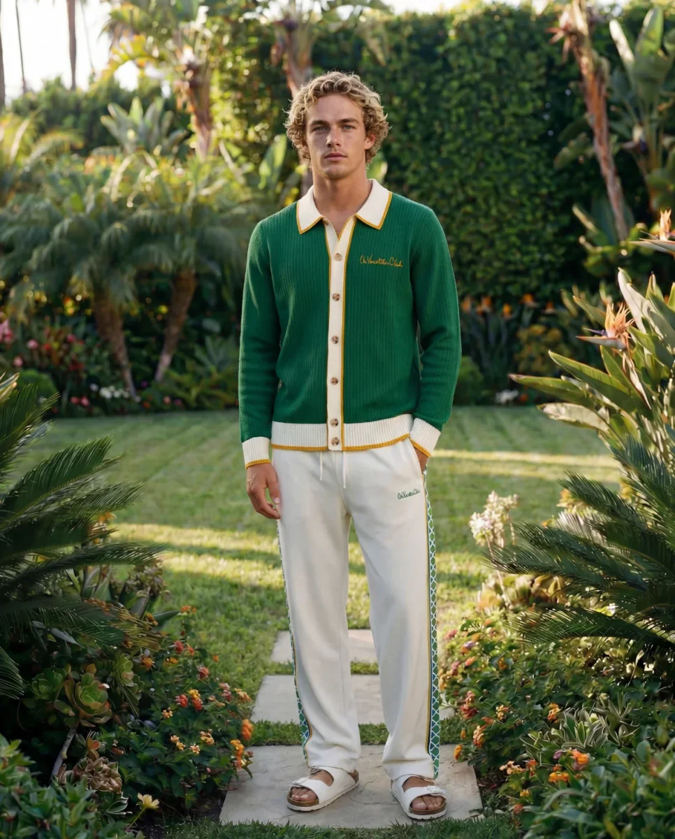 on vacation chaqueta sorrento knit green