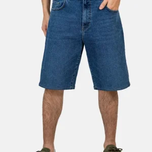 reell  bermuda solid short  retro mid blue