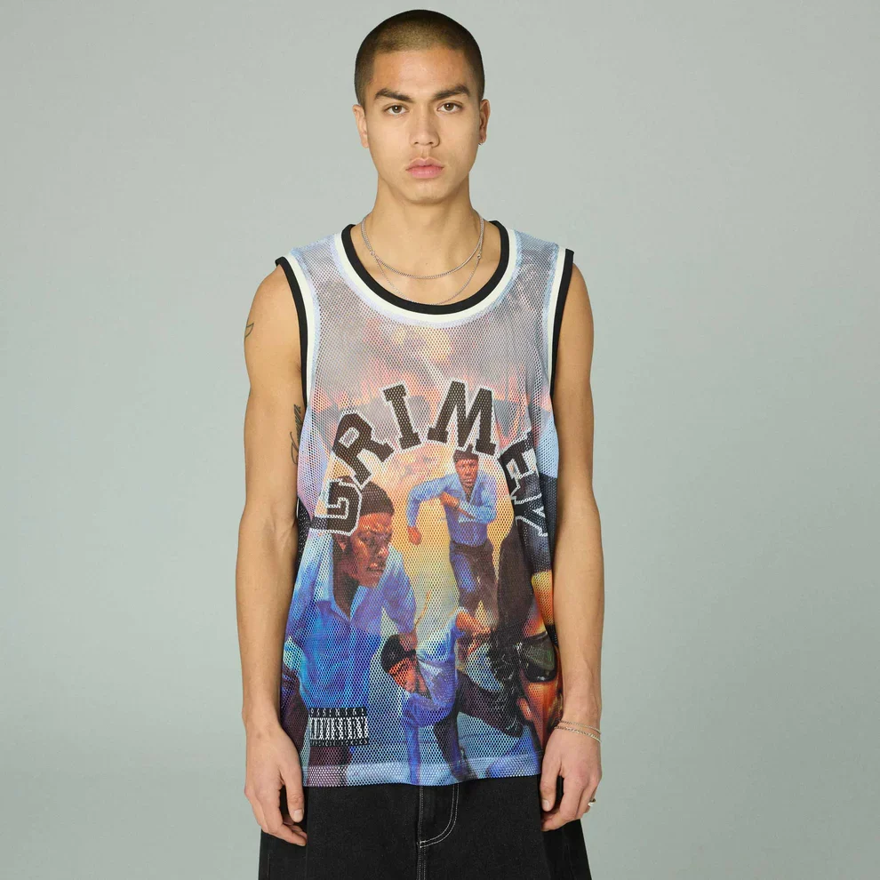 grimey camisilla 100 miles relaxed baskeball jersey multicolo