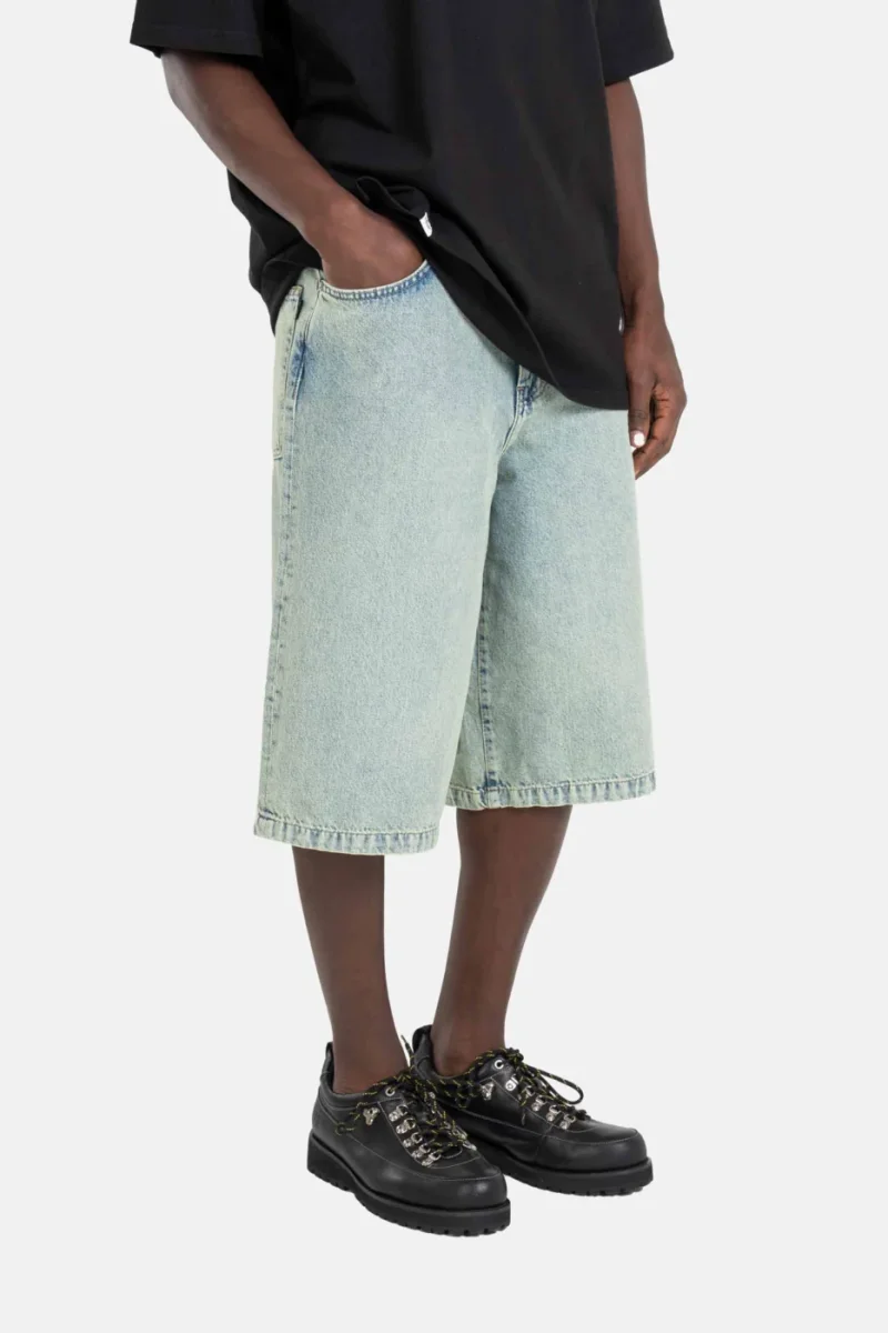 reell bermuda belmont yellow snow wash