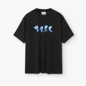 we are not friends camiseta lettering WANF black