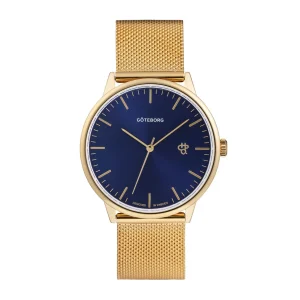 chpo brand reloj nando goteborg dorado azul