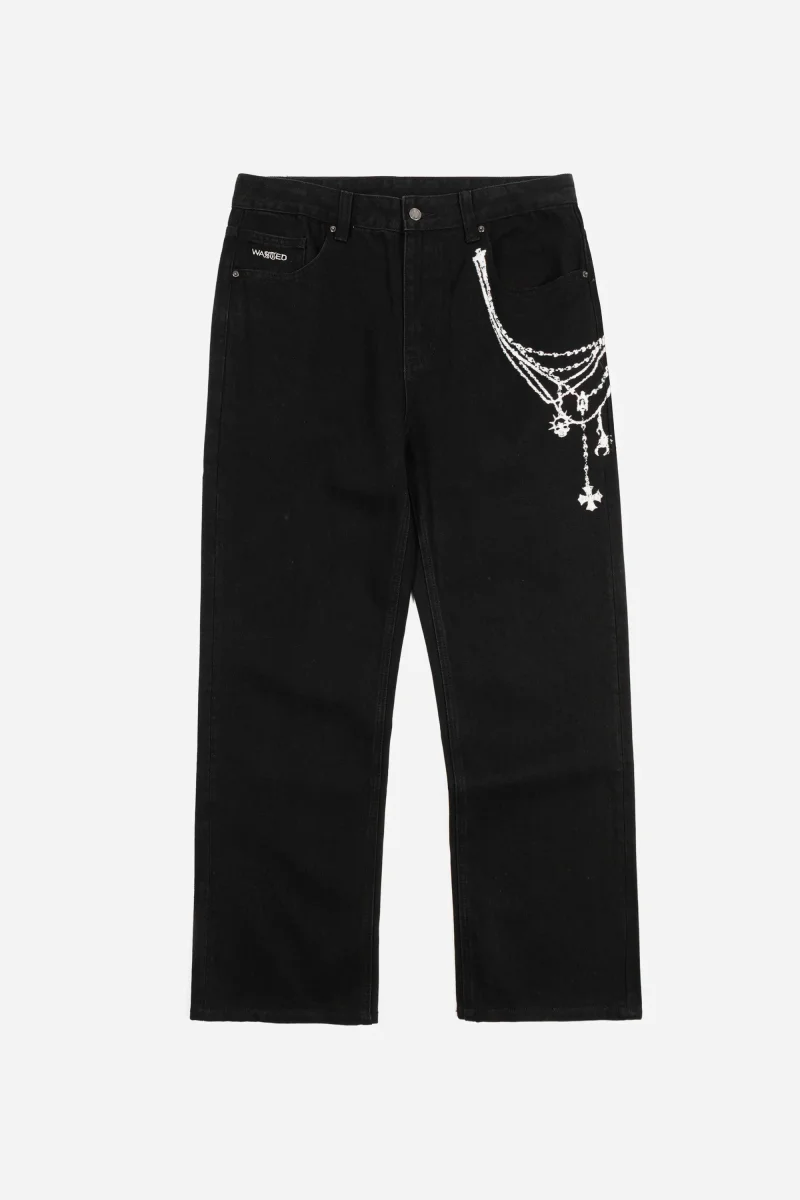 wasted paris pantalon faith manc black