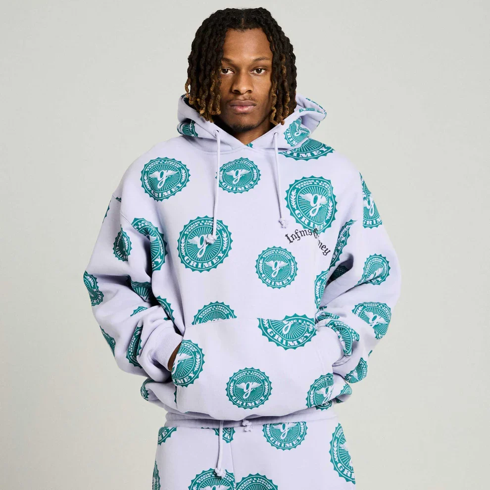 grimey sudadera Chief Watcher All Over Print Boxy Purple