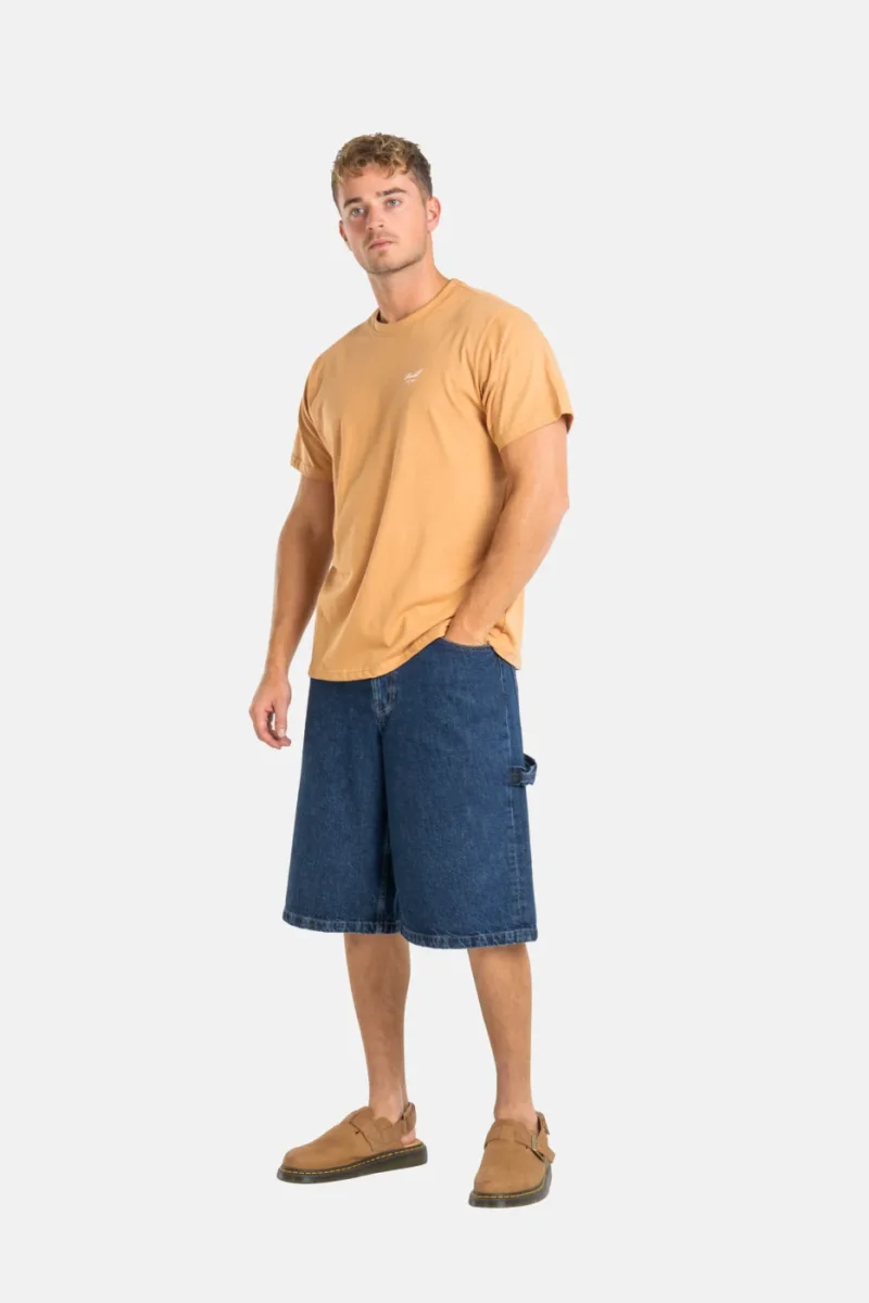 reell bermuda belmont worker iconic dark stone