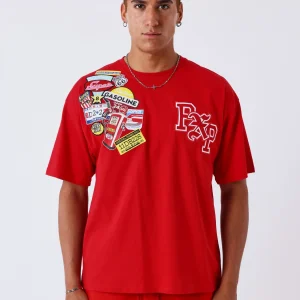 project x paris camiseta parche red