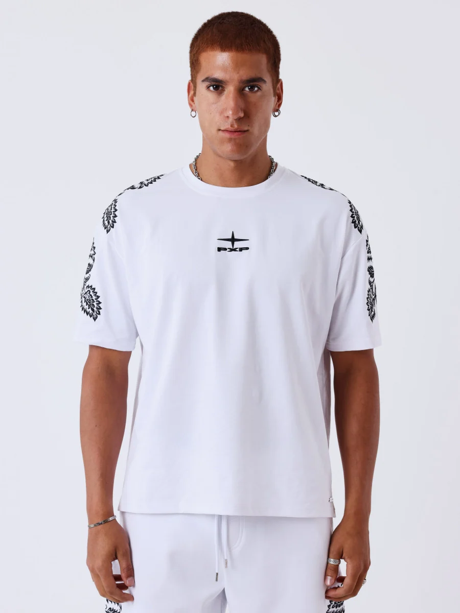 project x paris camiseta bordado white