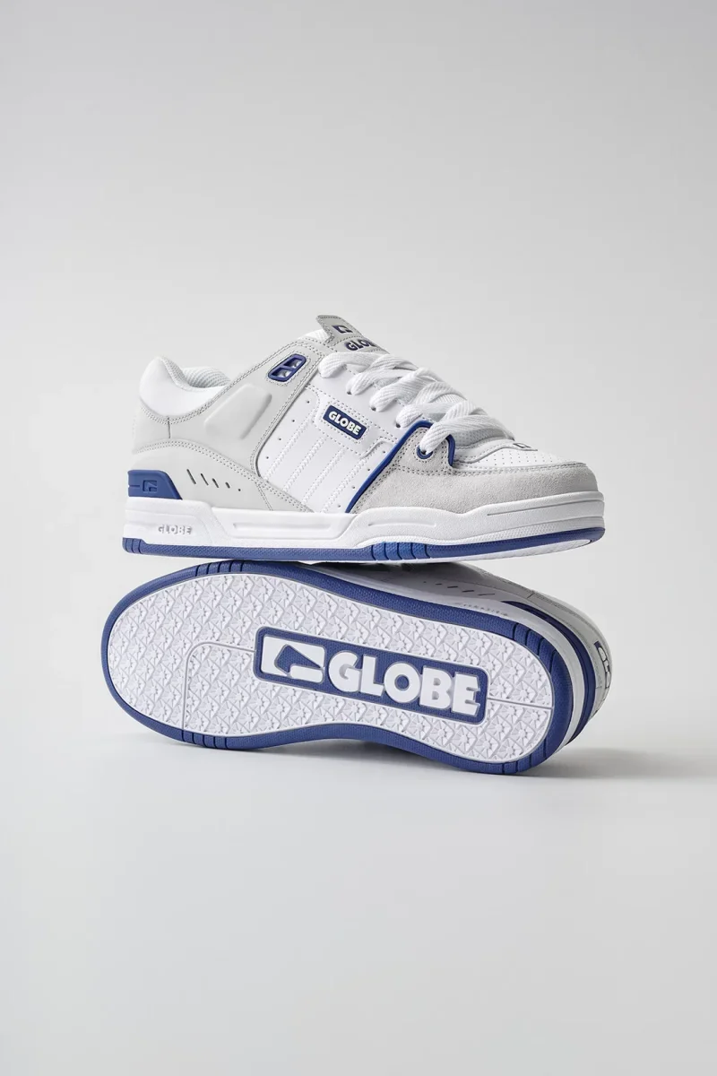 globe zapatilla fusion blue white