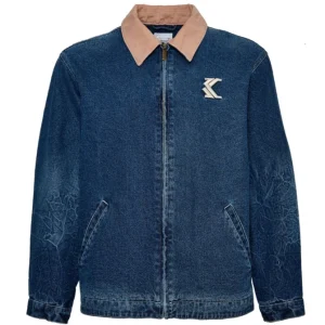 karl kani chaqueta og washed denim jacket indigo