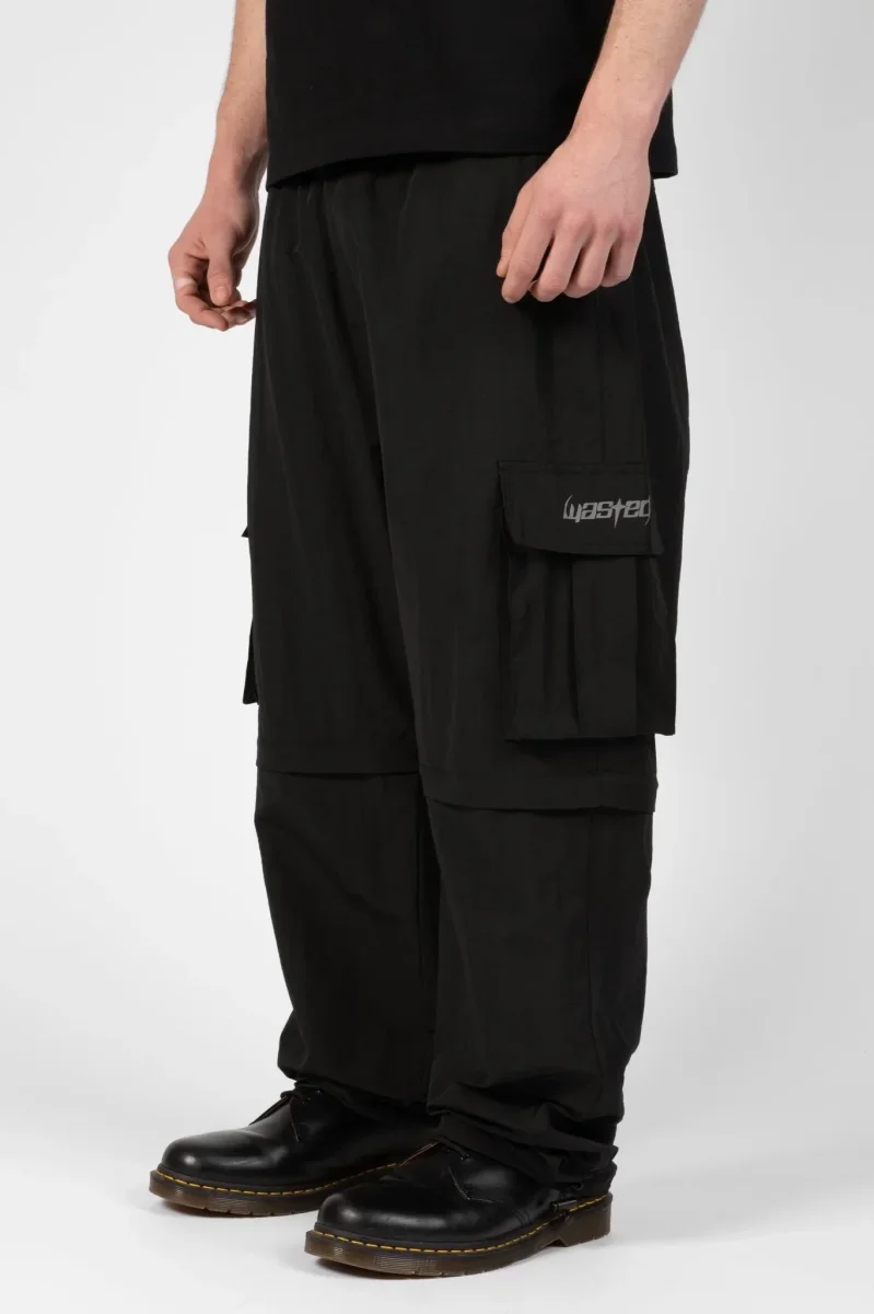 wasted paris pantalón blade hunter black fade