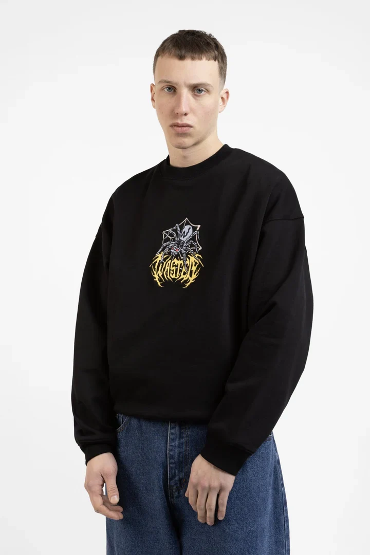 wasted paris sudadera prey crewneck black