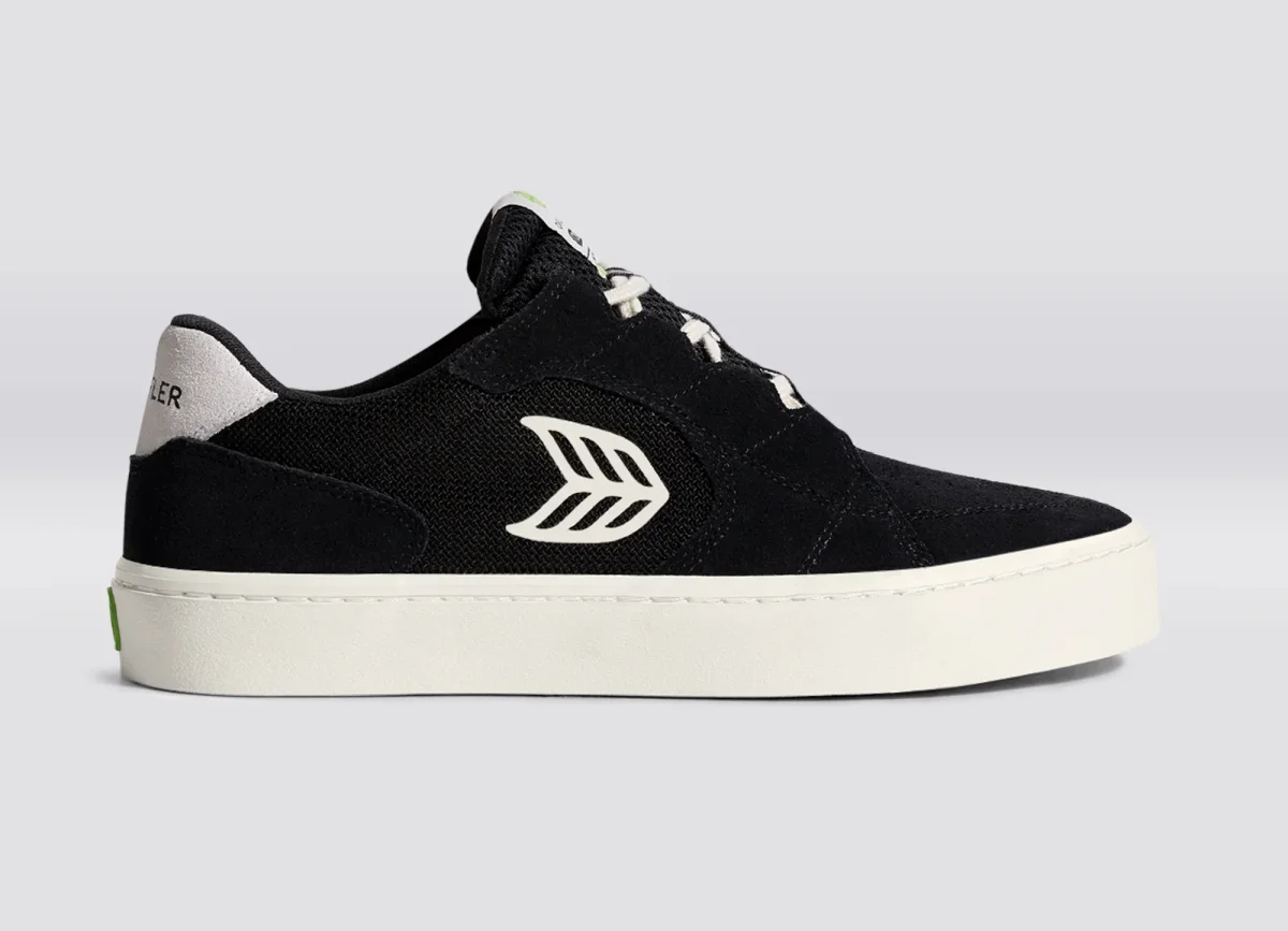 cariuma zapatilla t 20 pro black suede and mesh - Imagen 3