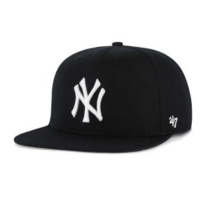 47 brand gorra MLB New York Yankees No Shot White Logo ’47 CAPTAIN Negro