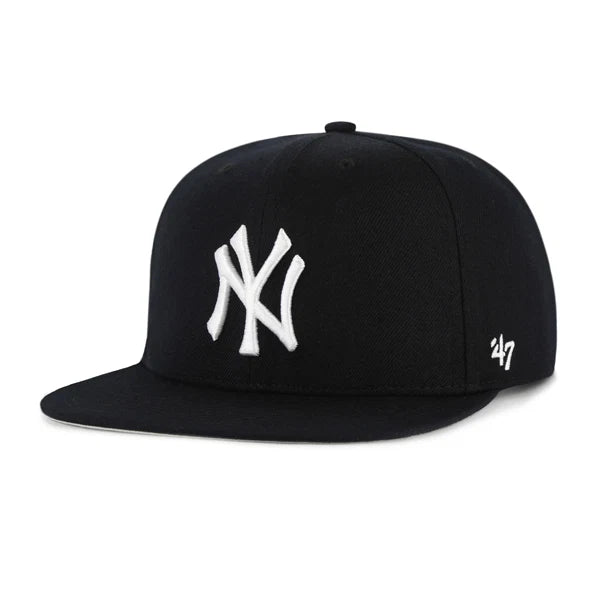 47 brand gorra MLB New York Yankees No Shot White Logo ’47 CAPTAIN Negro