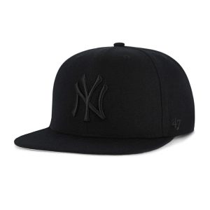 47 brand gorra MLB New York Yankees No Shot ’47 CAPTAIN Negro negro