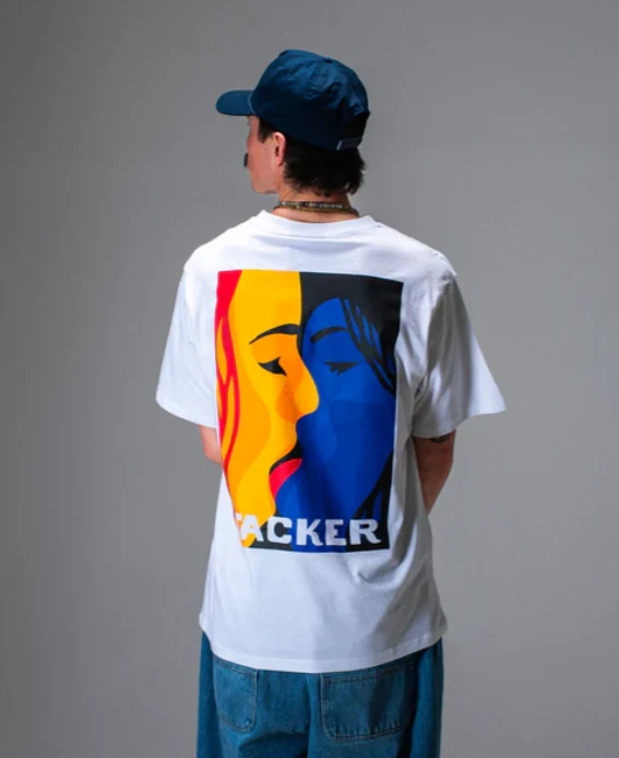 jacker camiseta color passion white