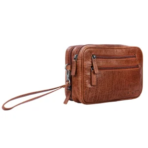 Segunda Opción "Nero" Bolso mano piel vintage