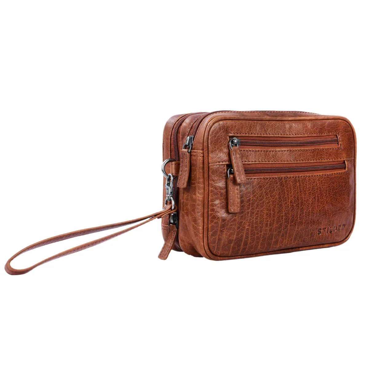 Segunda Opción «Nero» Bolso mano piel vintage