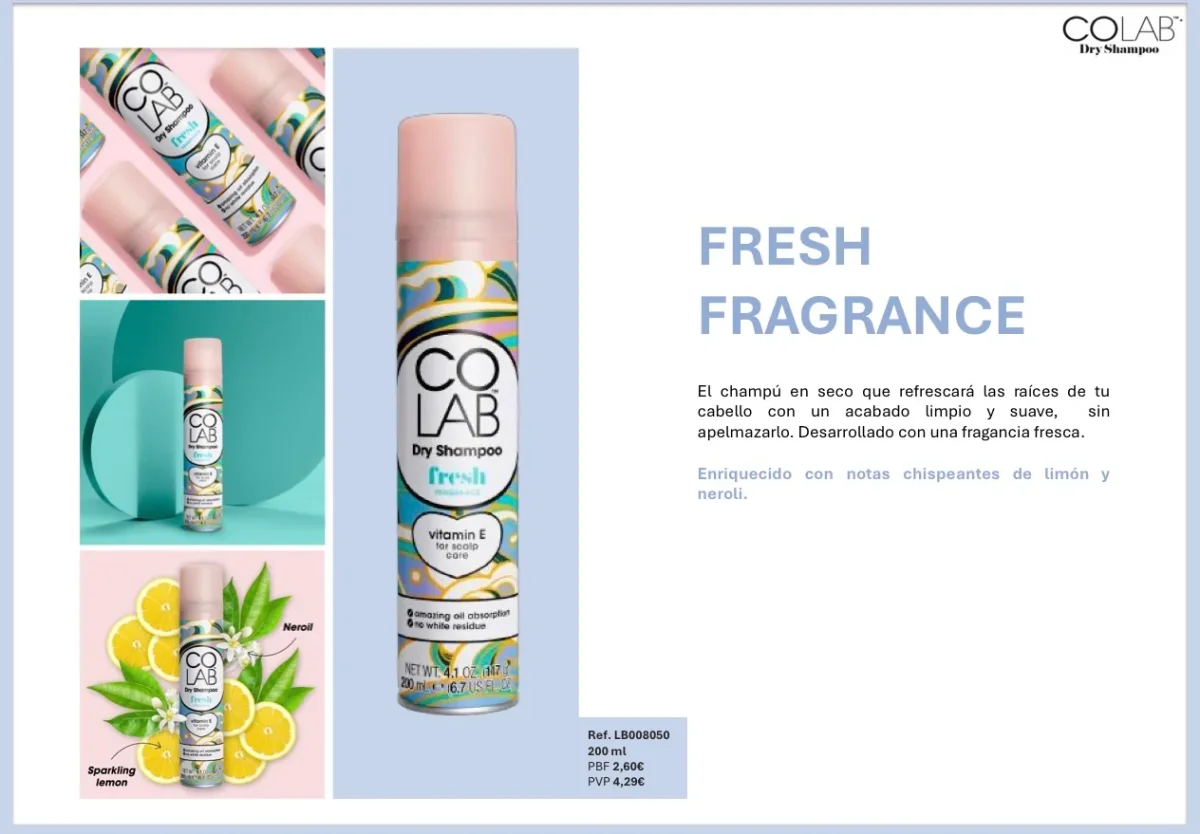 CHAMPU EN SECO FRESH FRAGANCE COLAB