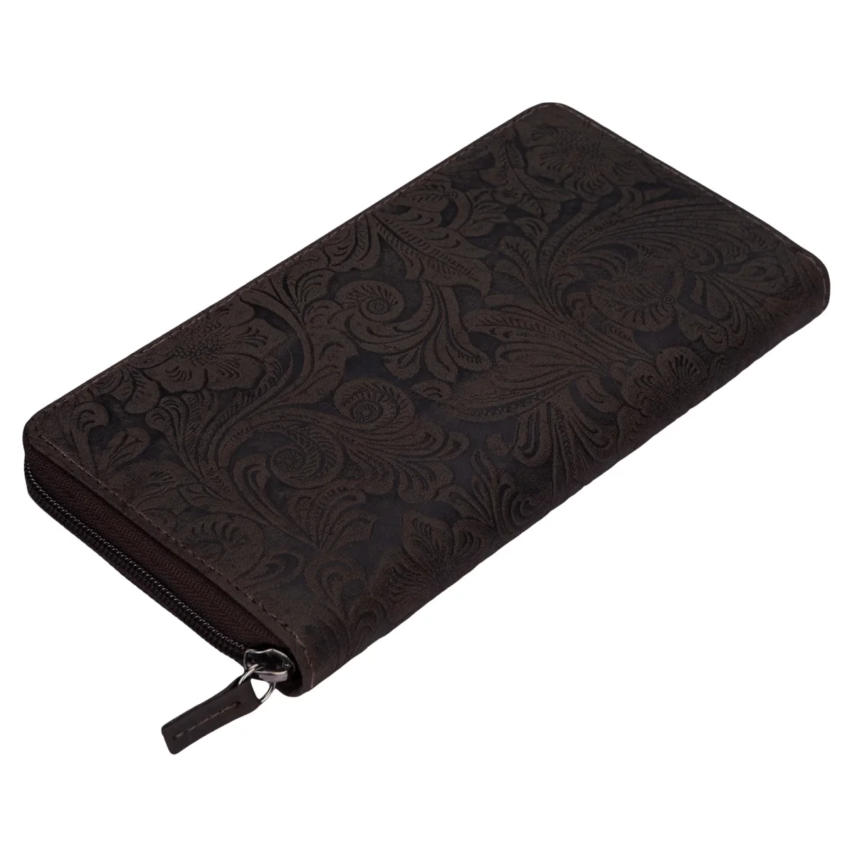 «Aurelia» Cartera De Cuero Mujer Vintage Con Estampado Floral
