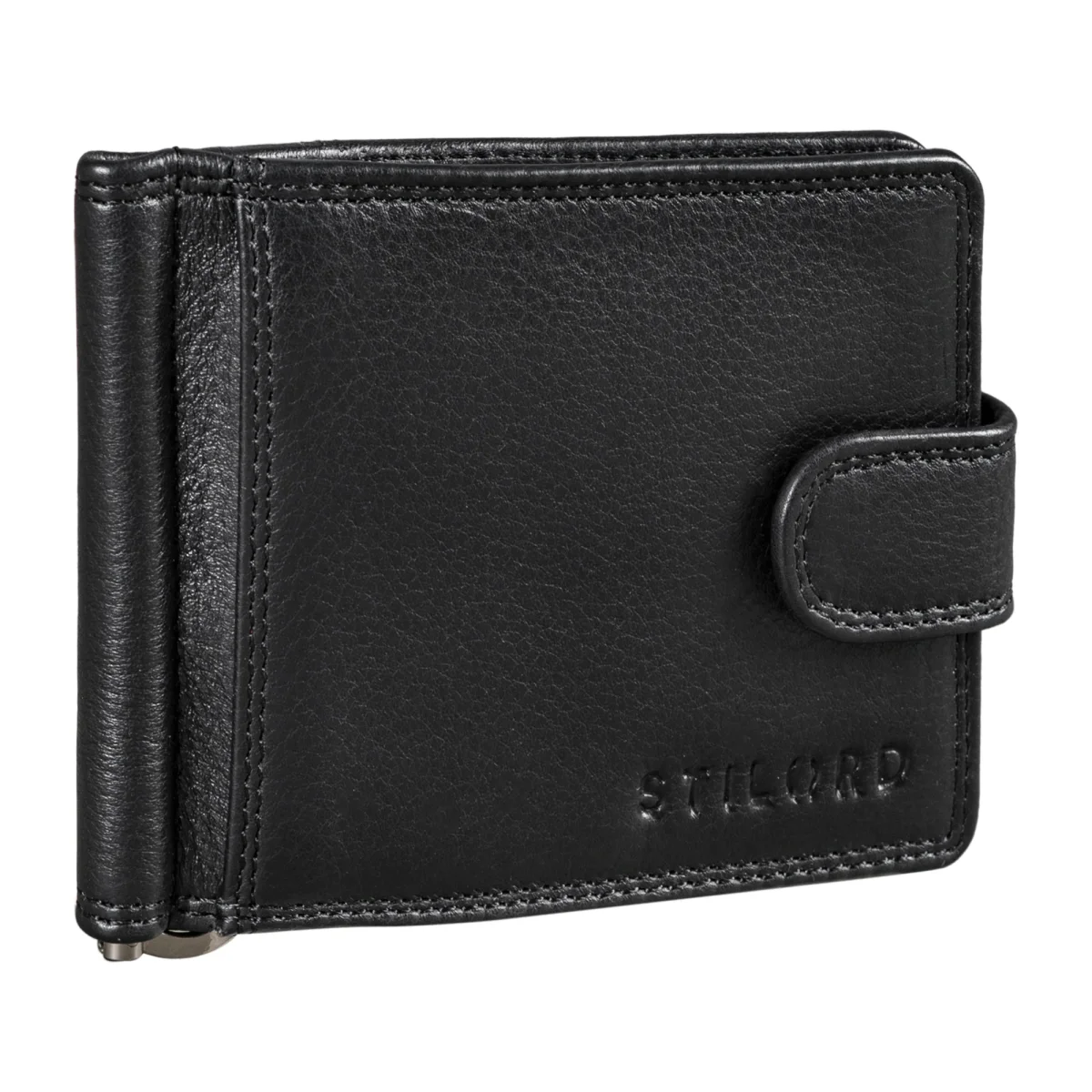 «Lino» Cartera Cuero con Clip para Billetes y Bolsillo Monedas