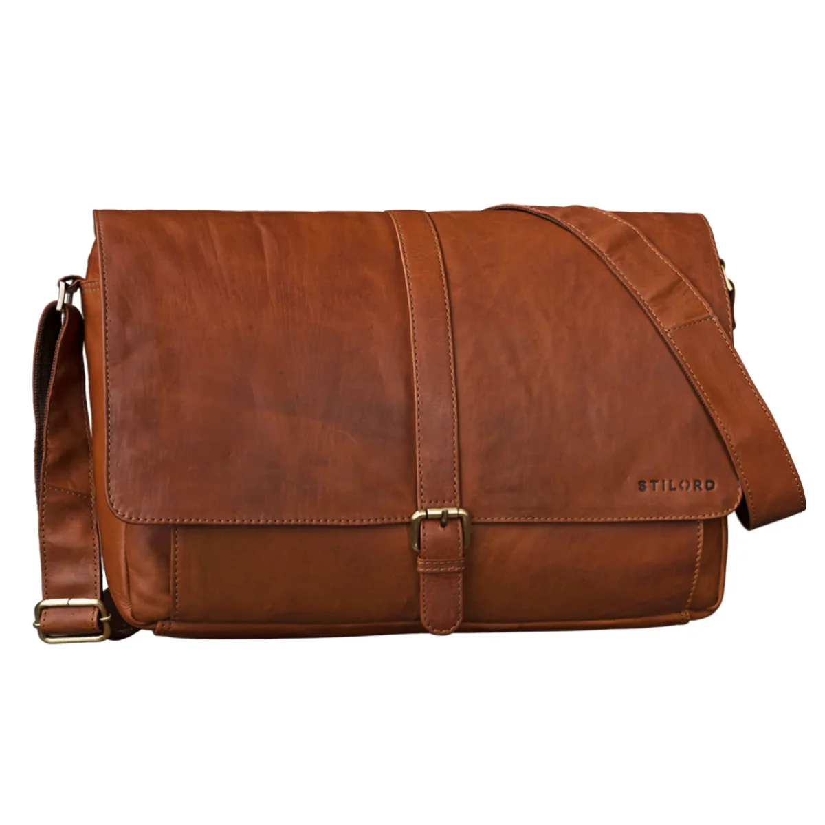 Segunda opción «Sascha» Bolso bandolera piel vintage