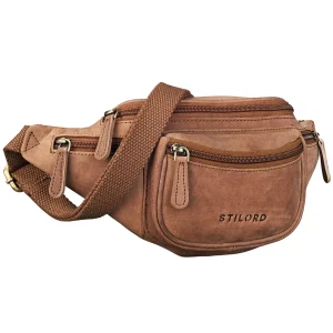 Segunda opción "Eliah" Riñonera o bolsa de cuero vintage