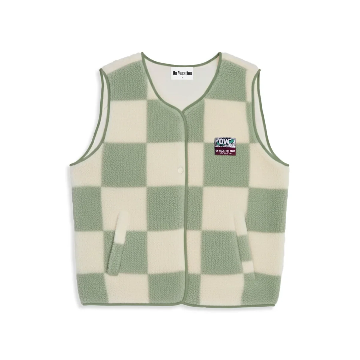 on vacation chaleco Wanderlust Fleece Vest - Mint - Imagen 5