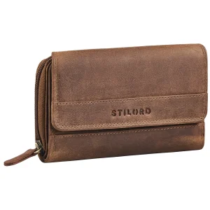 "Lissy" Cartera Mujer Cuero Grande Elegante Monedero con RFID
