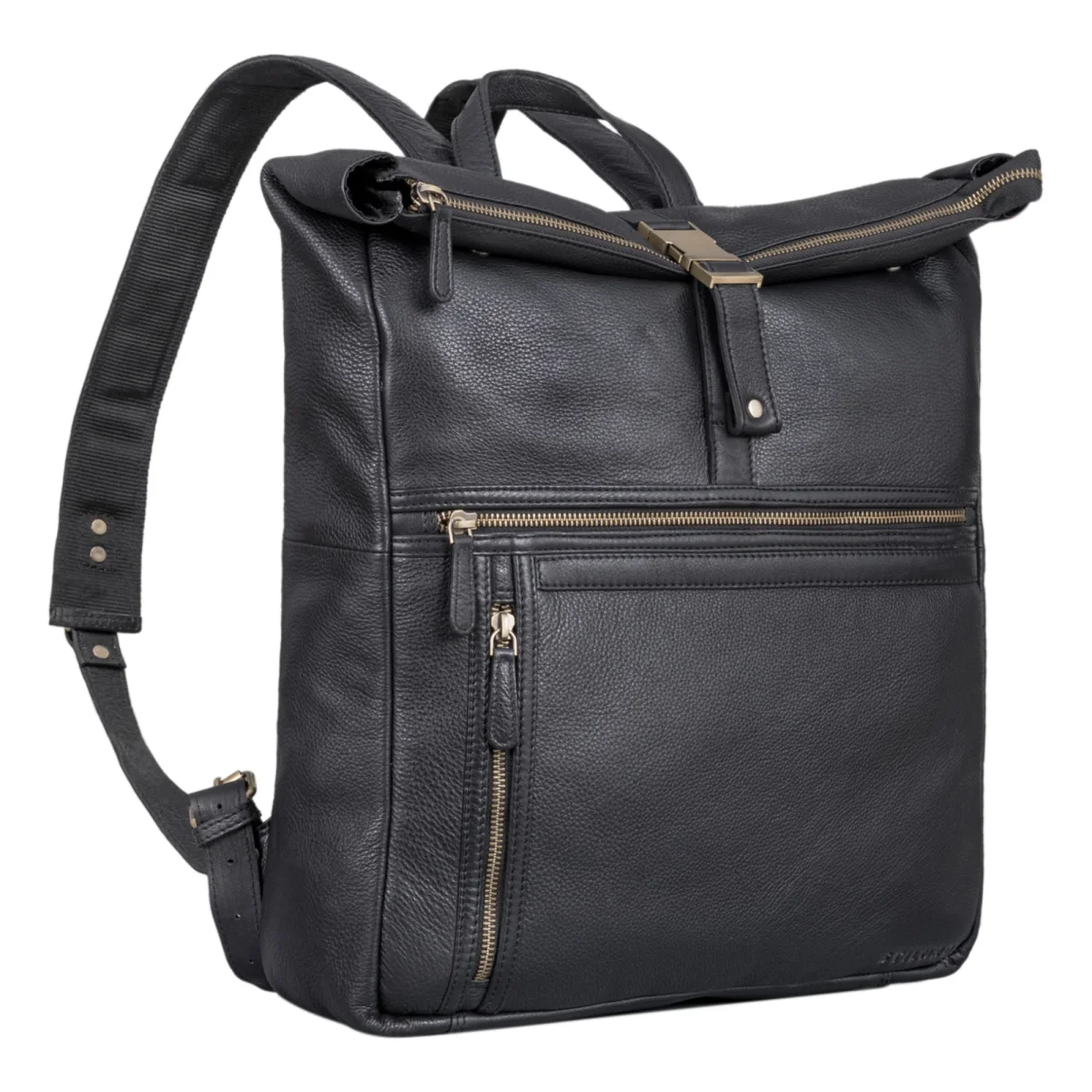 «Leya» Mochila Rolltop Señoras Cuero Impermeable, para portátil 15,6 | 16 | 17 pulgadas