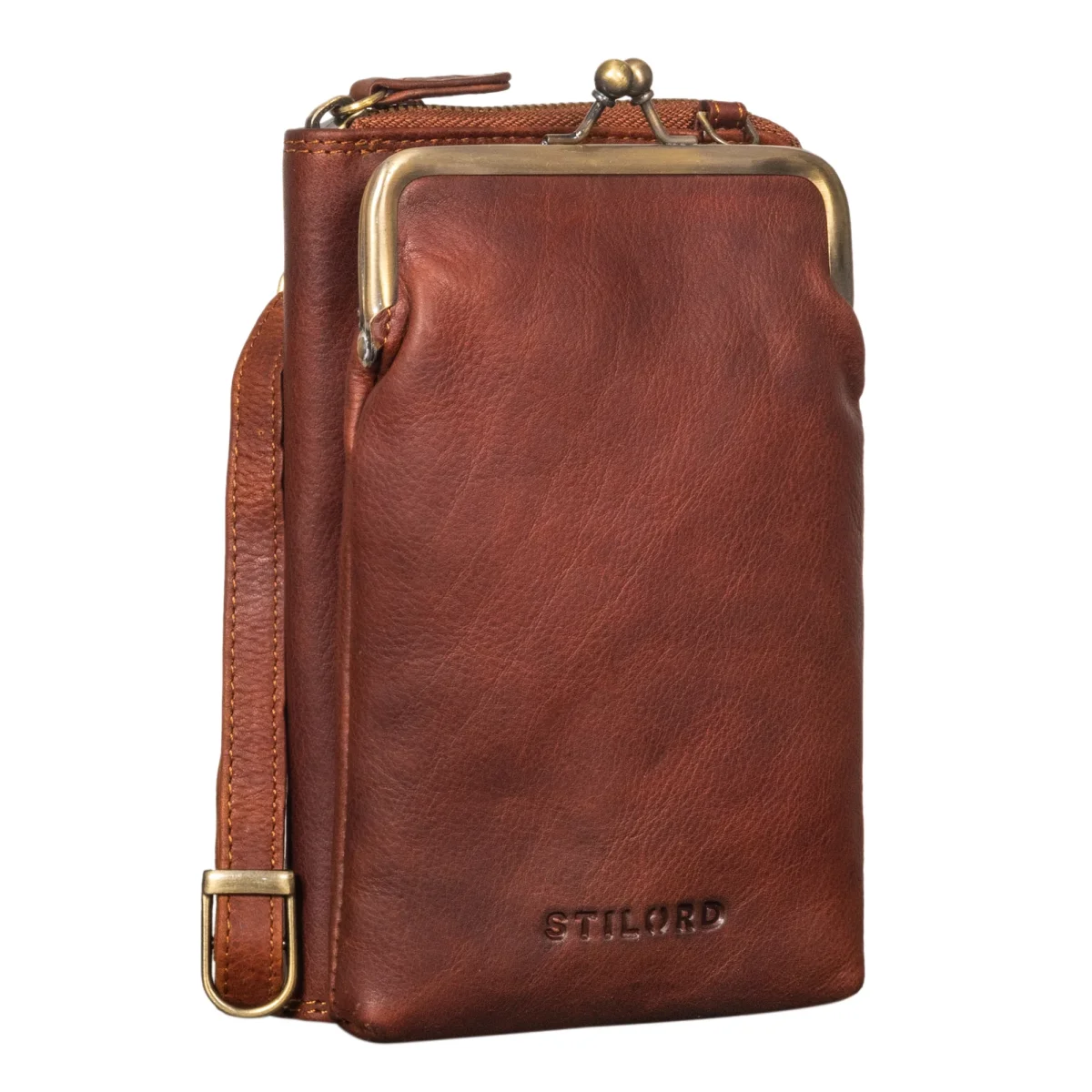 Segunda Opción «Brea» Vintage Bolsa de Teléfono Móvil hombro