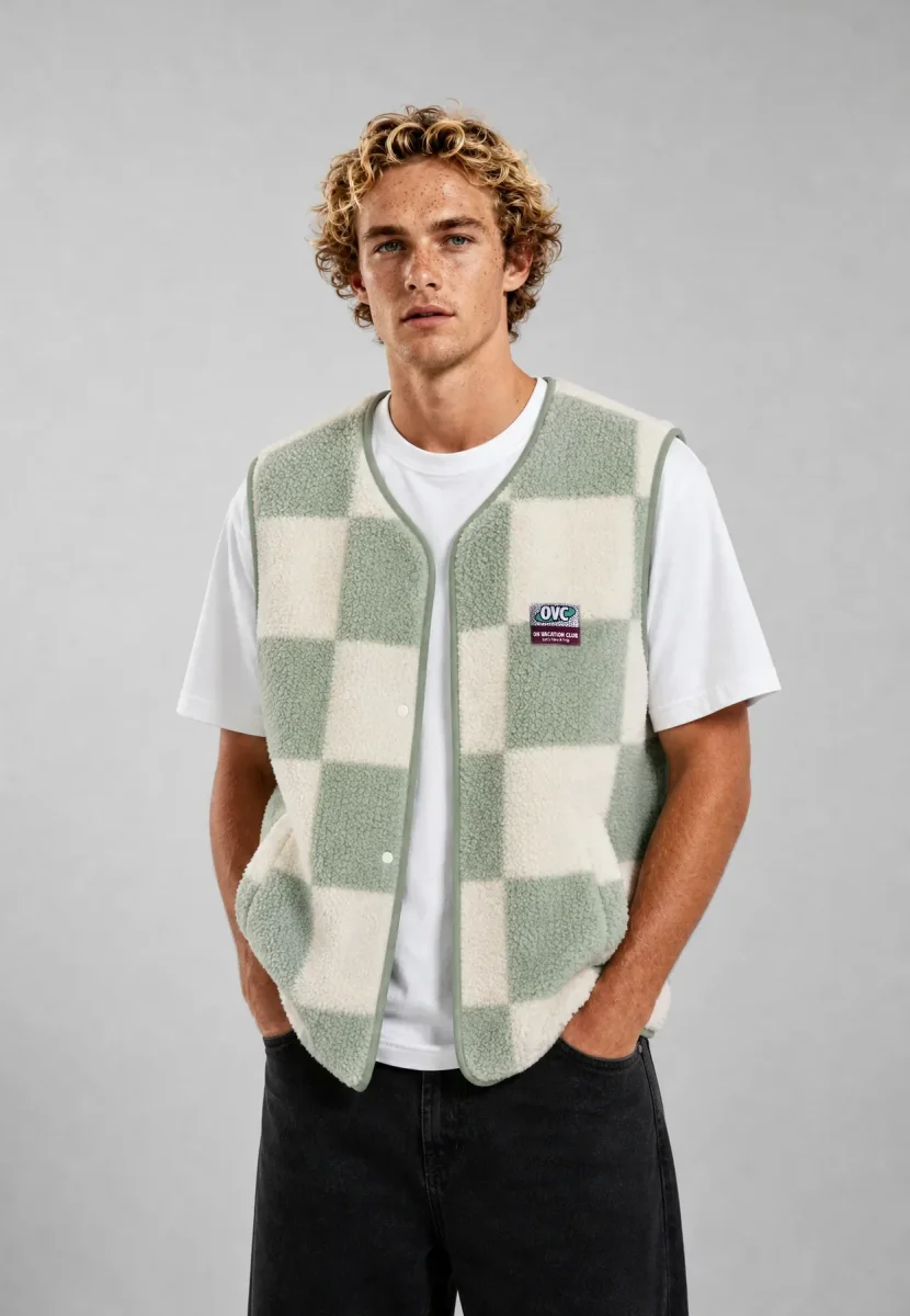 on vacation chaleco Wanderlust Fleece Vest – Mint