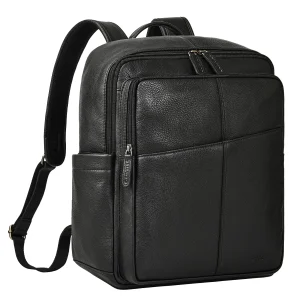 "Maurizio" Grande Mochila Hombre de Cuero con Compartimento Portátil 15,6"