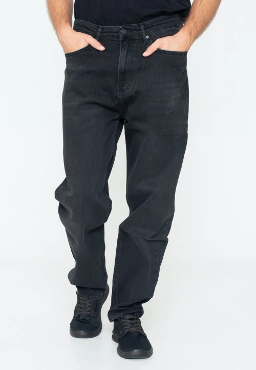reell pantalon rave black wash