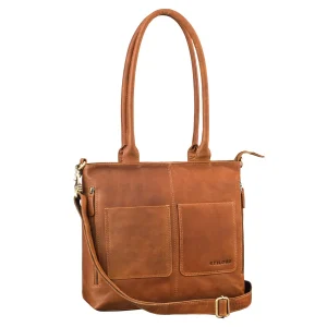 "Merry" 3-en-1 Shopper Vintage Bolsa de Cuero Mujer Grande